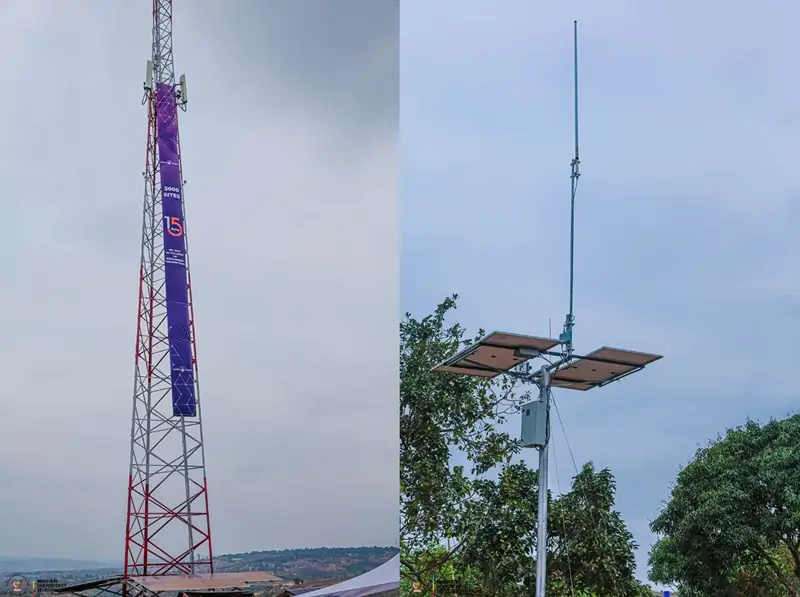 José Mpanda Kabangu inaugure la 3000e antenne de Helios Towers et découvre une antenne miniaturisée d’AMN en RDC